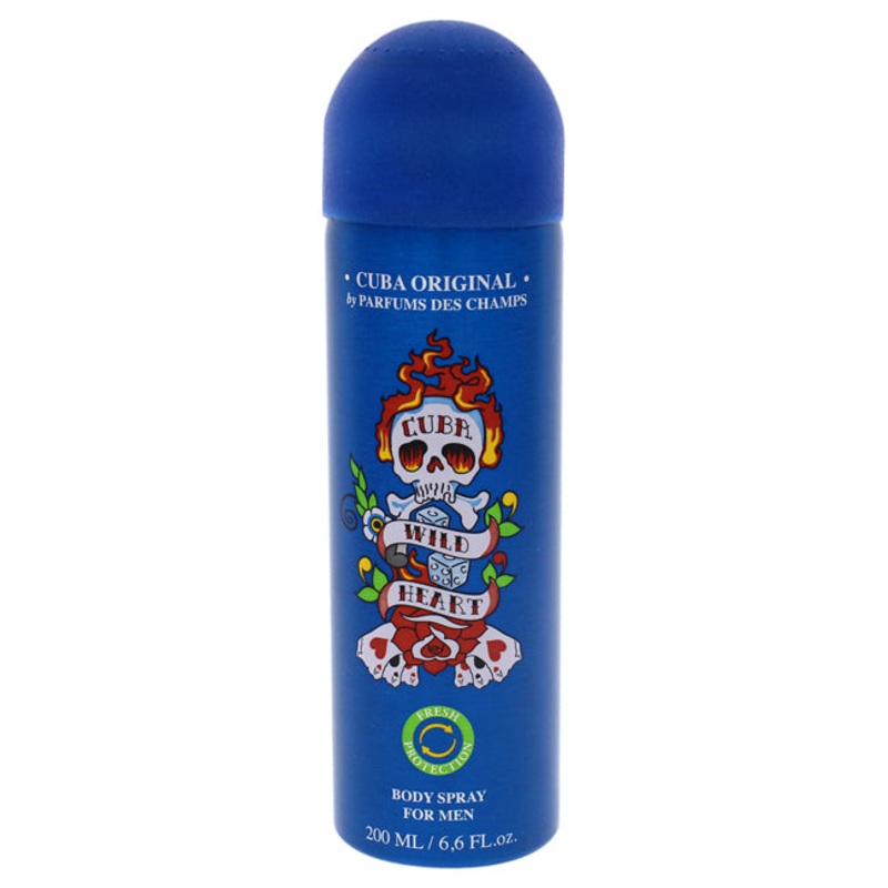 Cuba Wild Heart by Cuba for Men - 6.6 oz Body Spray