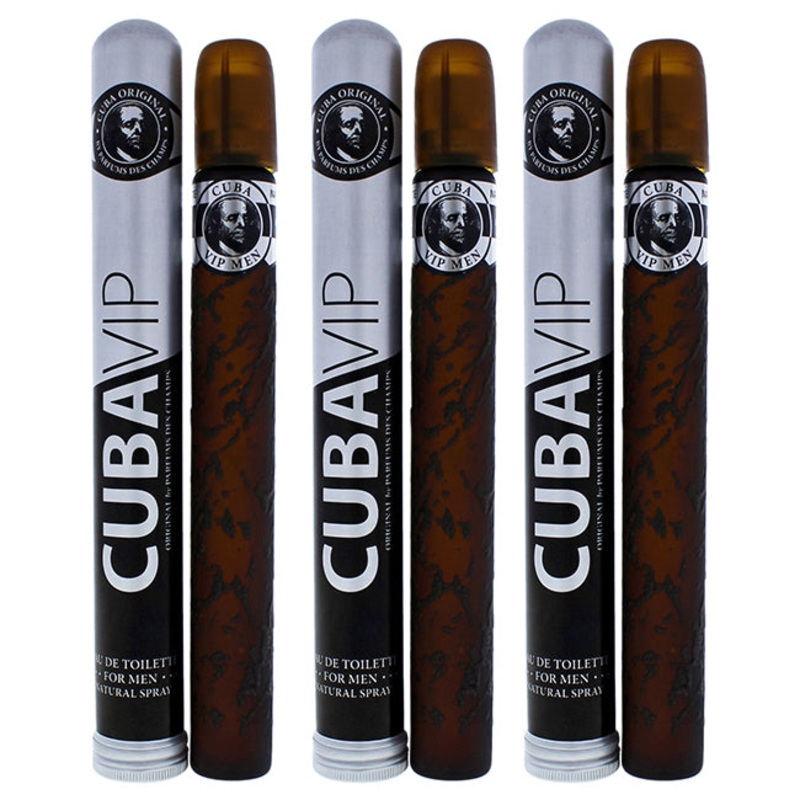 VIP by Cuba for Men - 1.17 oz EDT Spray - Pack of 3