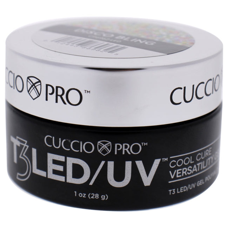 T3 Cool Cure Versatility Gel - Disco Bling by Cuccio Pro for Women - 1 oz Nail Gel