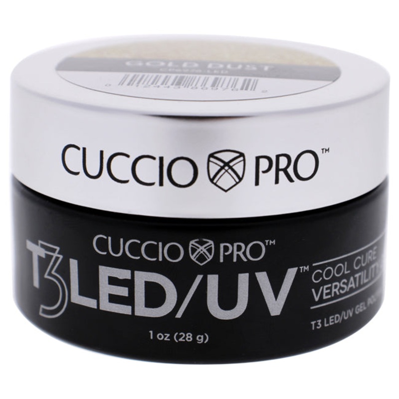 T3 Cool Cure Versatility Gel - Gold Dust by Cuccio Pro for Women - 1 oz Nail Gel