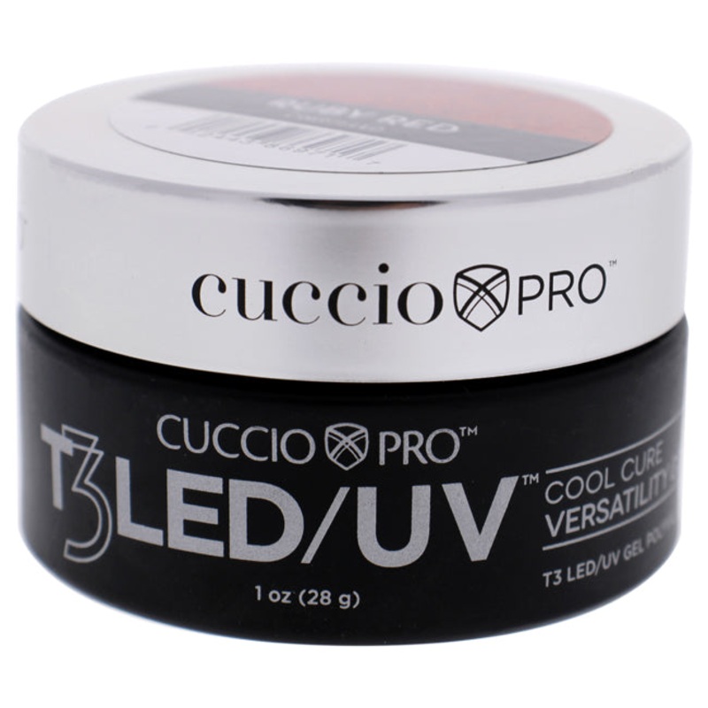 T3 Cool Cure Versatility Gel - Rubi Red by Cuccio Pro for Women - 1 oz Nail Gel