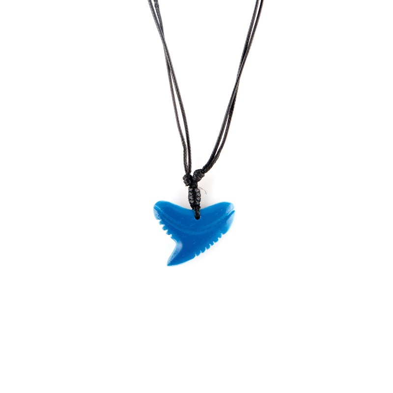 Color-Changing Necklace - Shark Tooth - White to Blue by DelSol for Women - 1 Pc Necklace