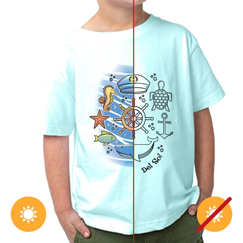 Kids Crew Tee - Sea Adventure by DelSol for Kids - 1 Pc T-Shirt (5-6T)