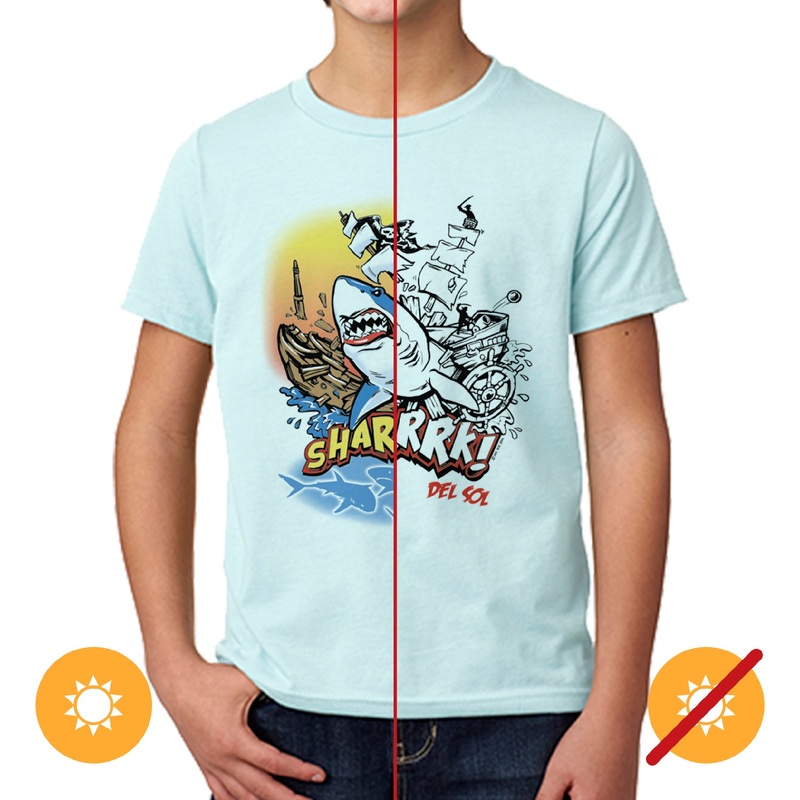 Kids Crew Tee - Sharrrk by DelSol for Kids - 1 Pc T-Shirt (YS)
