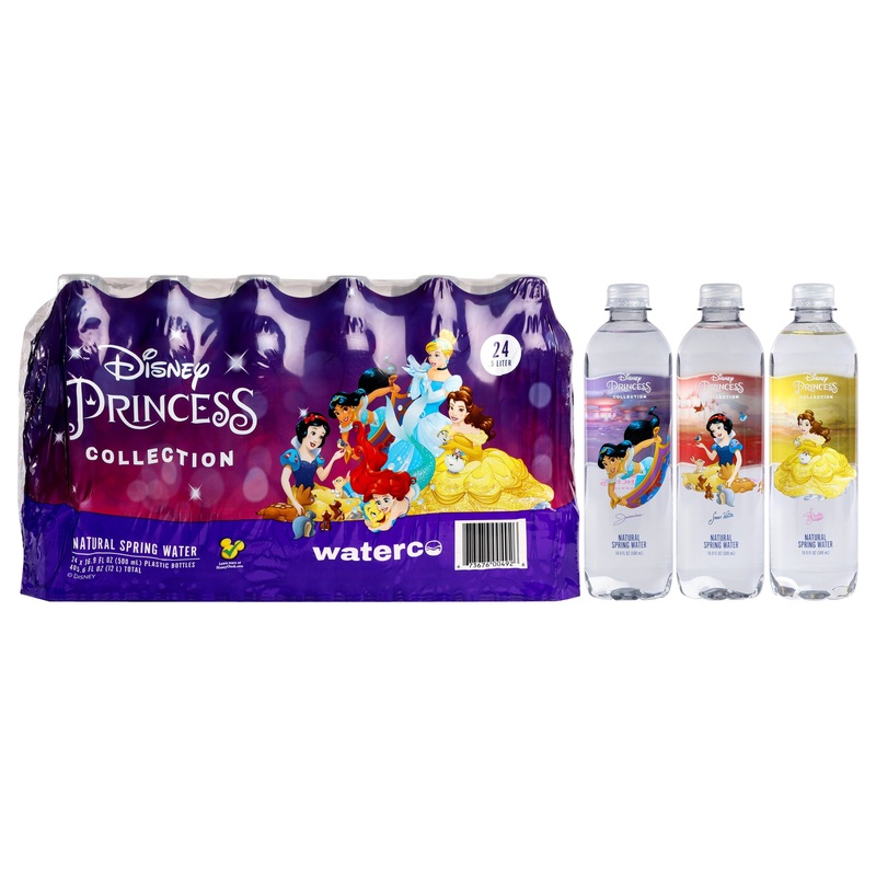 Disney Princess Collection Pet Water Bottle by Disney Water for Unisex - 24 x 16.9 oz Water