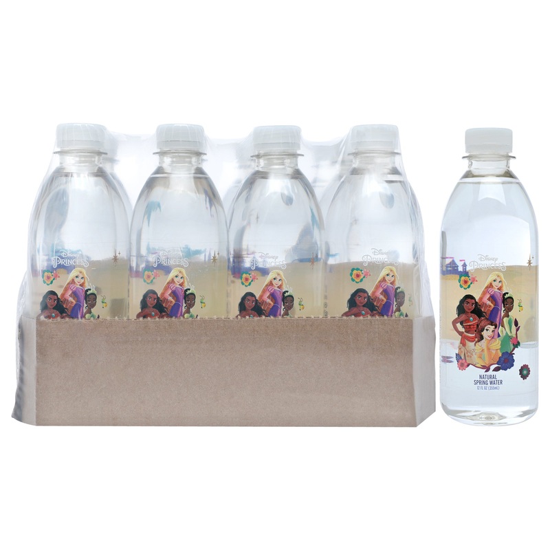 Disney Princess Group Pet Water Bottle by Disney Water for Unisex - 12 x 12 oz Water