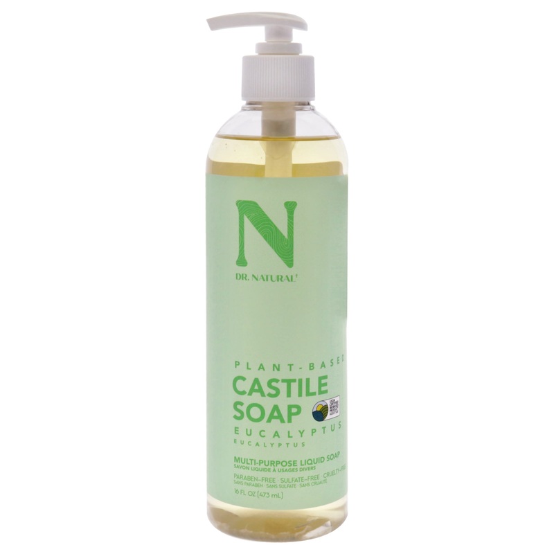 Castile Liquid Soap - Eucalyptus by Dr. Natural for Unisex - 16 oz Soap