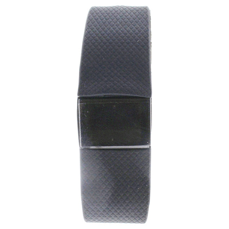 EK-H6 Health Sports Silicone Bracelet - Black by Eclock for Unisex - 1 Pc Bracelet