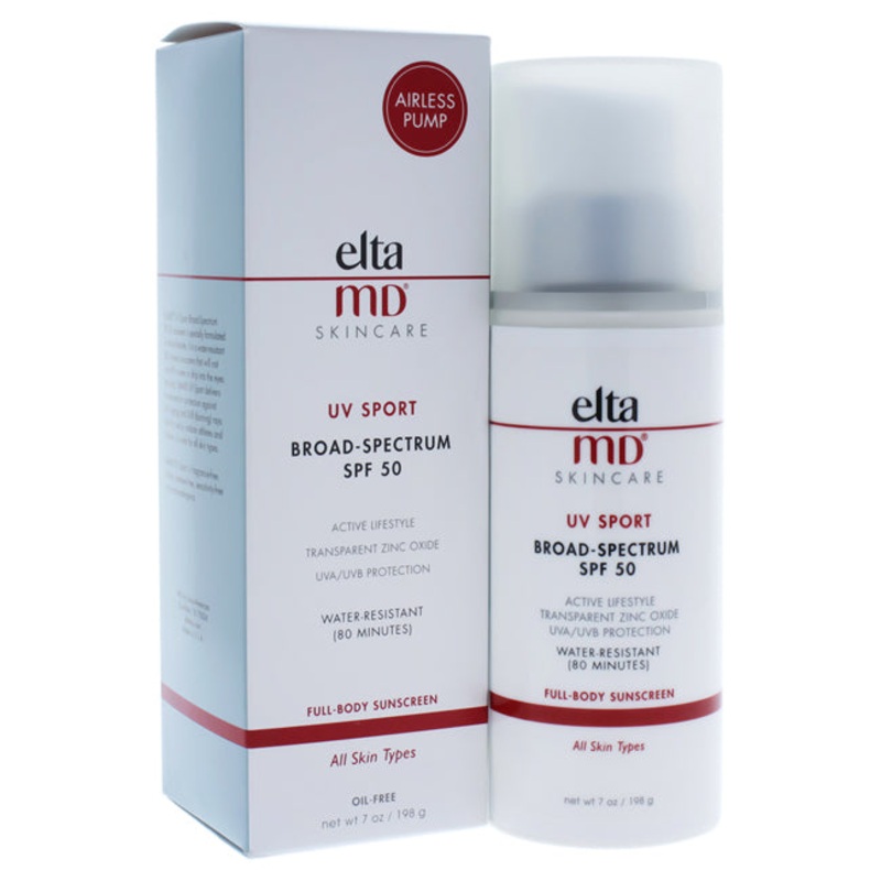 UV Sport SPF 50 by EltaMD for Unisex - 8 oz Sunscreen