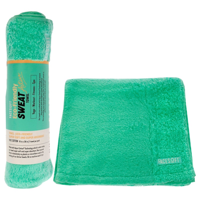 Eco Sweat Active Towel - Aqua by Facesoft for Unisex - 1 Pc Towel