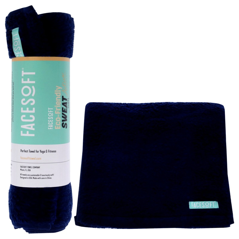 Eco Sweat Active Towel - Navi by Facesoft for Unisex - 1 Pc Towel