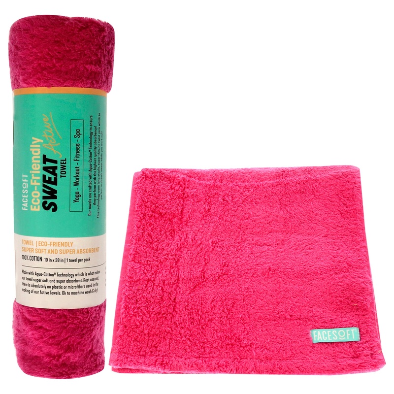 Eco Sweat Active Towel - Pink by Facesoft for Unisex - 1 Pc Towel