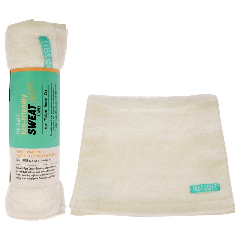 Eco Sweat Active Towel - White by Facesoft for Unisex - 1 Pc Towel