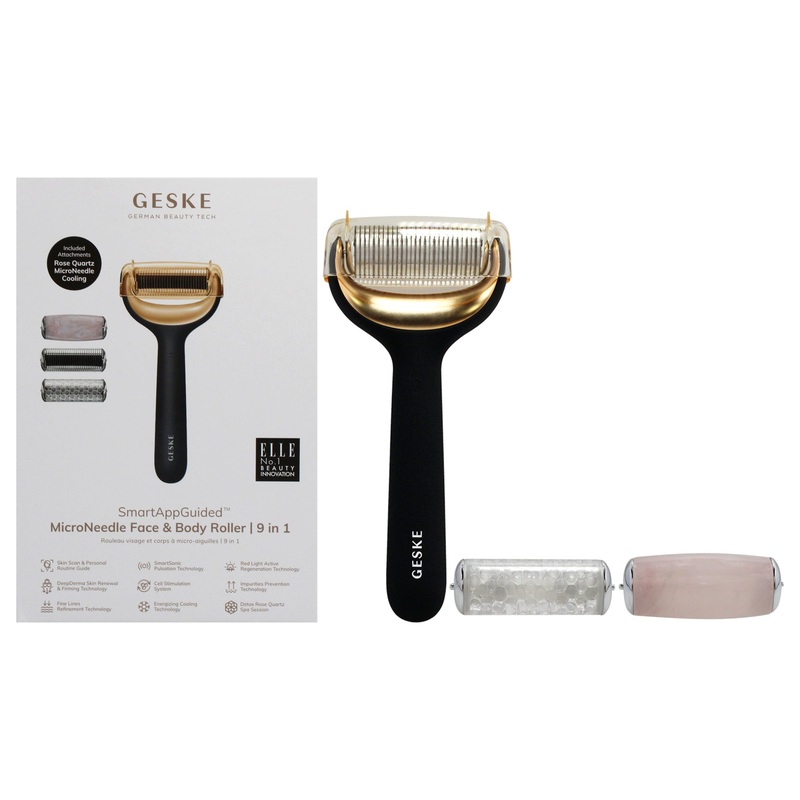 MicroNeedle Face and Body Roller 9 in 1 - Gray by Geske for Women - 1 Pc Roller