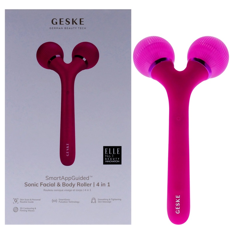 Sonic Facial and Body Roller 4 in 1 - Magenta by Geske for Women - 1 Pc Roller