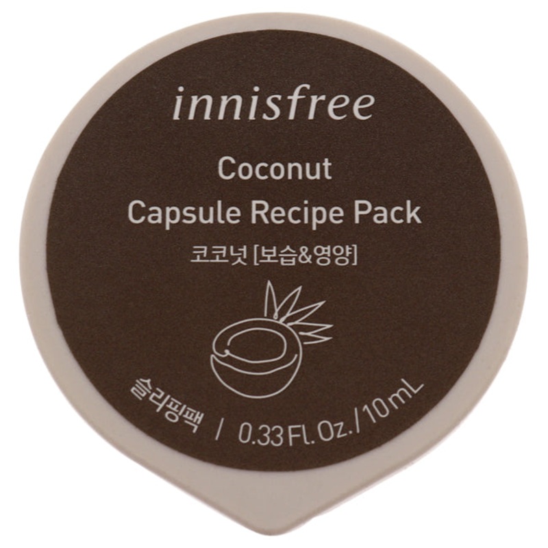 Capsule Recipe Pack Mask - Coconut by Innisfree for Unisex - 0.33 oz Mask