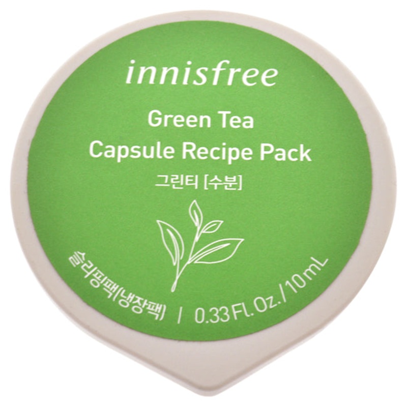 Capsule Recipe Pack Mask - Green Tea by Innisfree for Unisex - 0.33 oz Mask