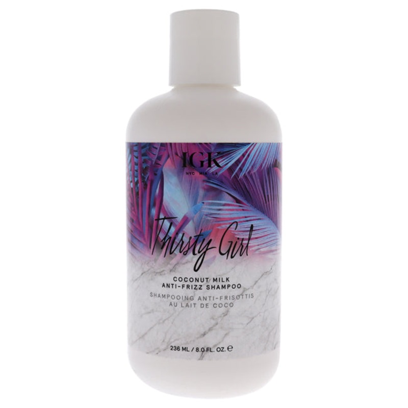 Thirsty Girl Coconut Milk Anti-Frizz Shampoo by IGK for Unisex - 8 oz Shampoo